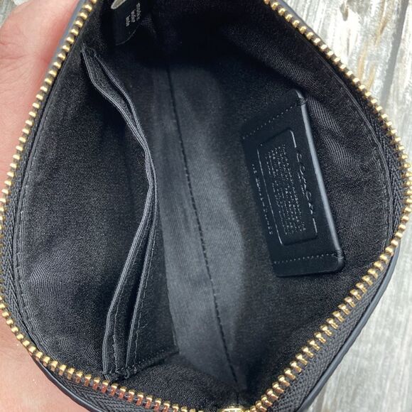 Corner Zip Wristlet In Signature Canvas With Halloween Graphic Wallet Bag Purse - Picture 5 of 10